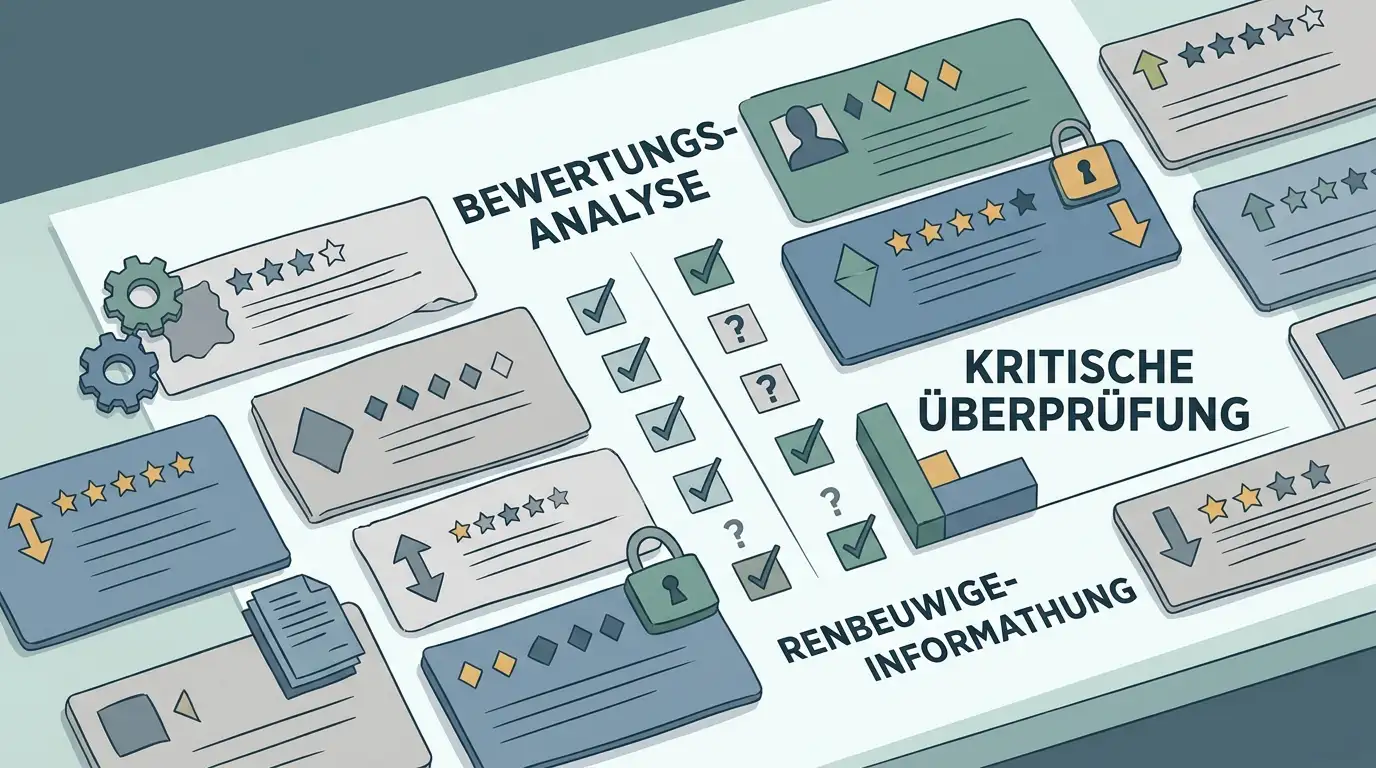 Neutrale Illustration zur systematischen Auswertung von Donbet Bewertungen und Beschwerdekategorien